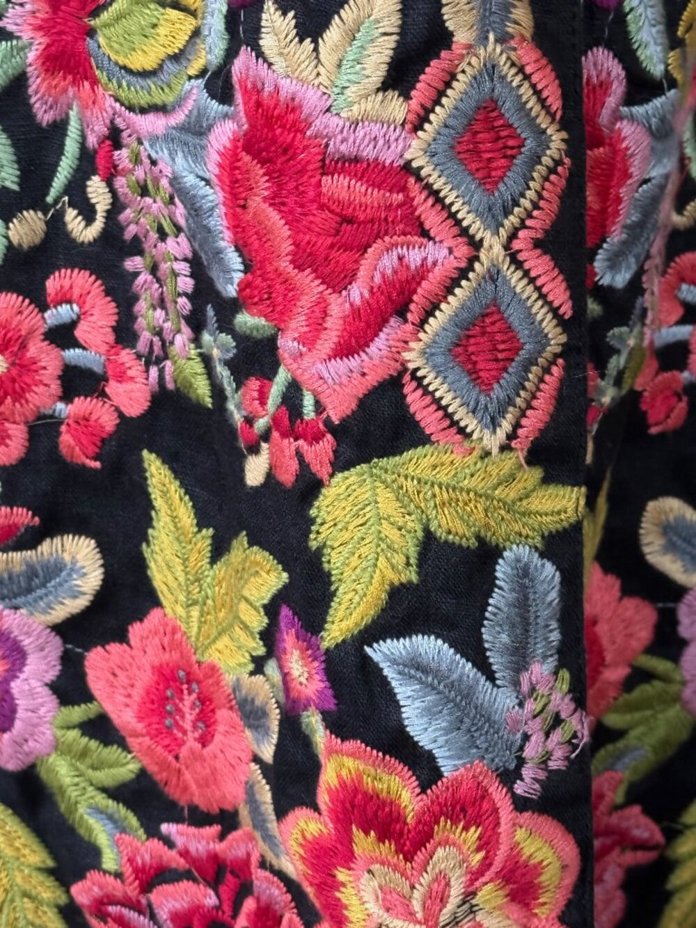 Johnny Was BIYA Fully Embroidered Jacket Coat US Large - Picture 8 of 16